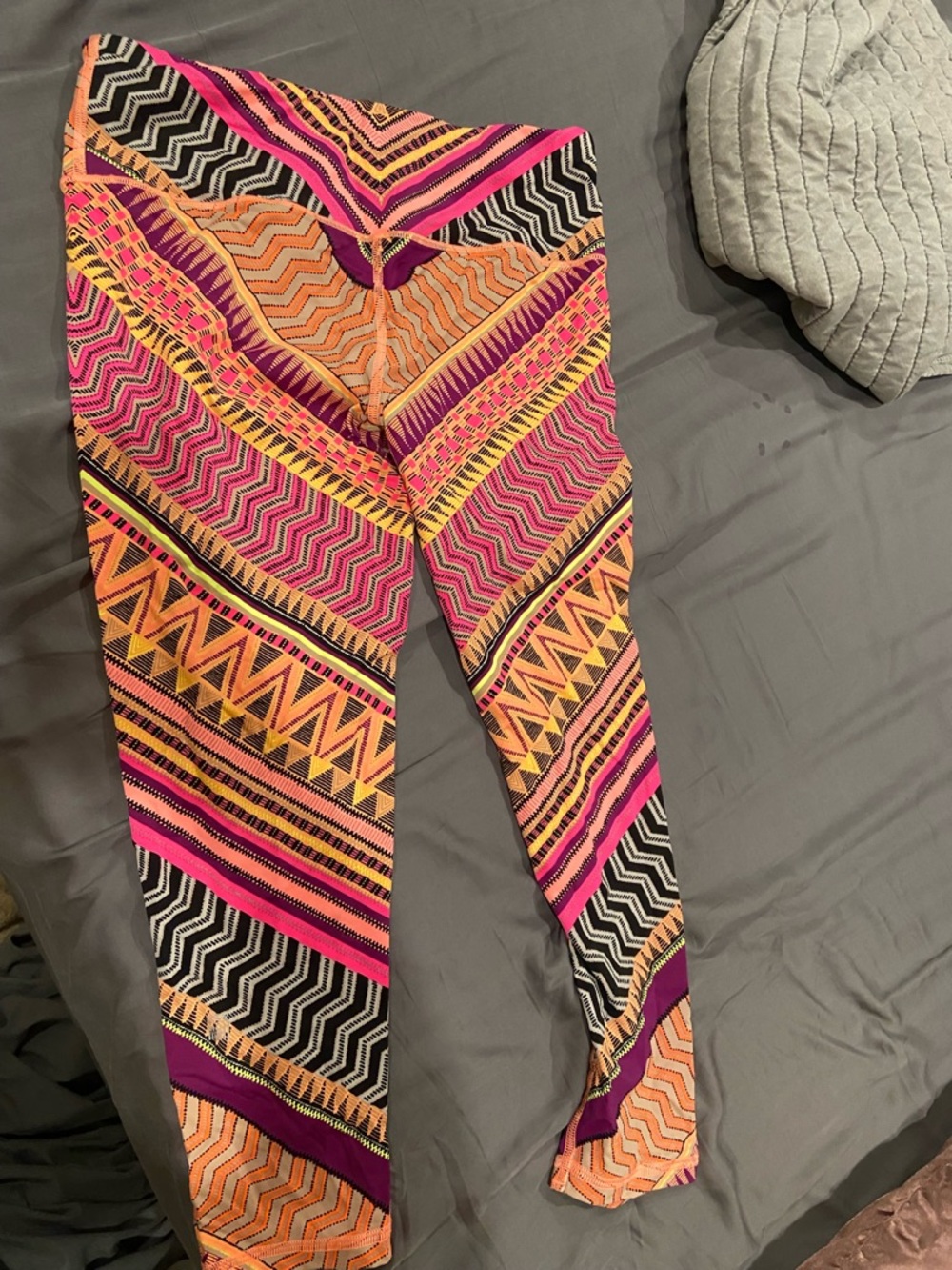 VSX Victoria’s Secret Aztec Print Capri - Pink Orange Yellow Black